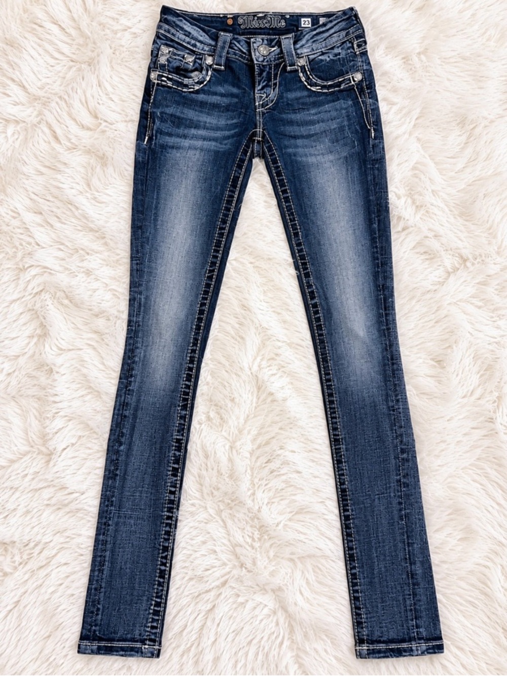 Miss Me Signature Skinny Embellished Jeans Size 23